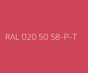 Couleur RAL 020 50 58-P-T 