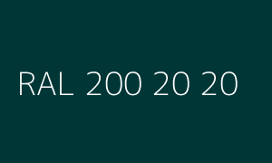 Couleur RAL 200 20 20