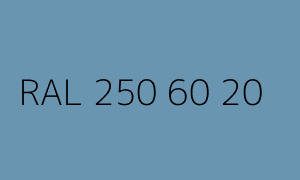Couleur RAL 250 60 20