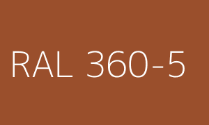 Couleur RAL 360-5
