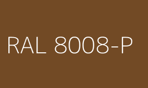 Couleur RAL 8008-P