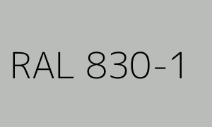 Couleur RAL 830-1