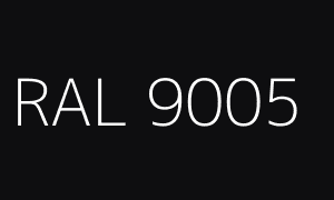 Couleur RAL 9005